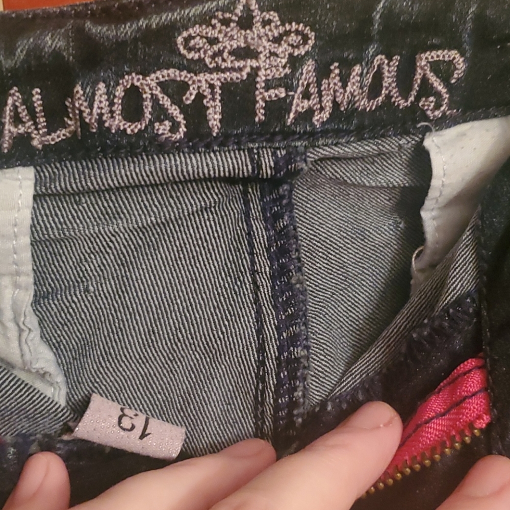 Almost Famous Distressed Mid Rise Jeans - Picture 9 of 10